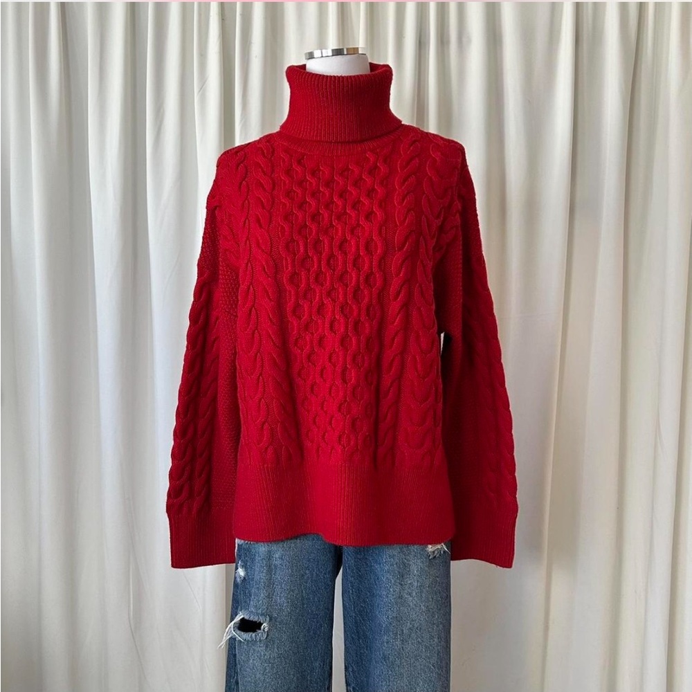 Banana Republic Devon Merino Wool Turtleneck Sweater small Petite. - Picture 4 of 8